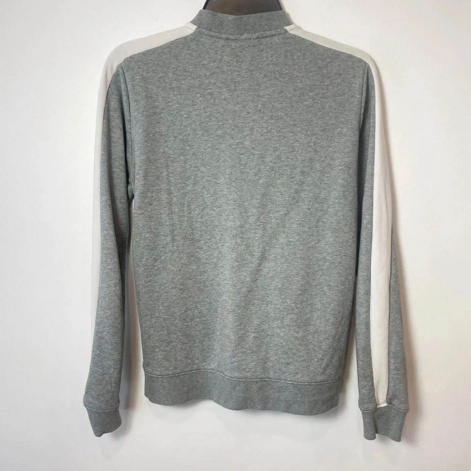 Chaqueta deportiva con cremallera completa PUMA Classics T7 para mujer M gris a rayas laterales logotipo atlético Foto 3 de 4