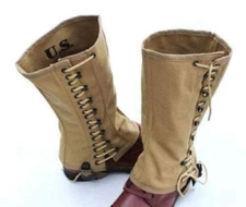 WW2 US ARMY M1938 CANVAS LEG WRAPPINGS LEGGINGS GAITERS Field Gear