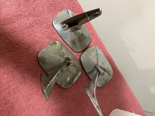 Vintage Auto Car Rat Rod Hot Rod Rectangle.Chrome Side  Mirror  5 1/4" X3 3/4"