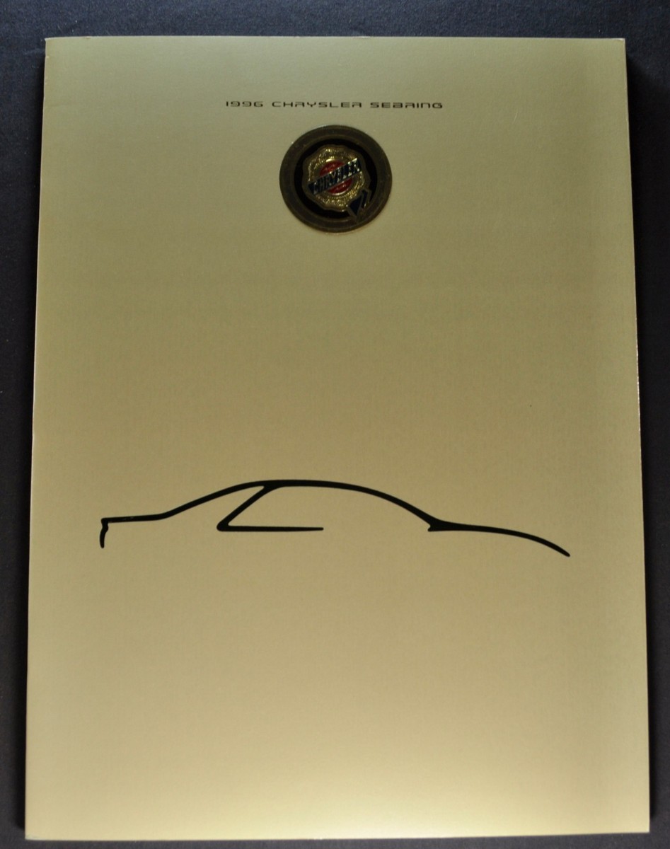 1996 Chrysler Sebring Coupe Catalog Sales Brochure LX LXi