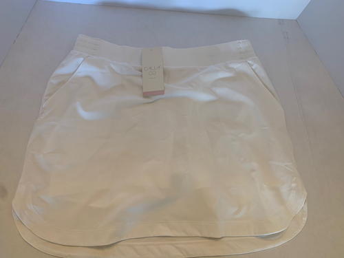 New CALIA Women's 16" Birdie Athleisure Skort Size Medium $60 Pure White - NWT