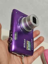 Nikon NIKKOR COOLPIX S3300 Digital Camera purple 16.0MP 6x Optical Zoom English