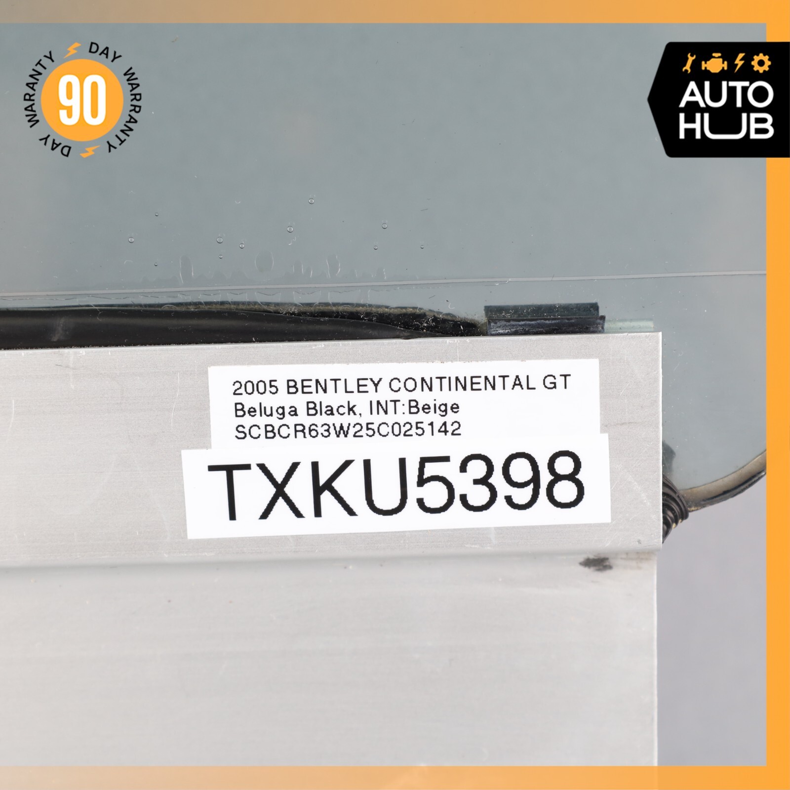 03-10 Bentley Continental GT Coupe Rear Left Side Quarter Window Glass OEM 81k