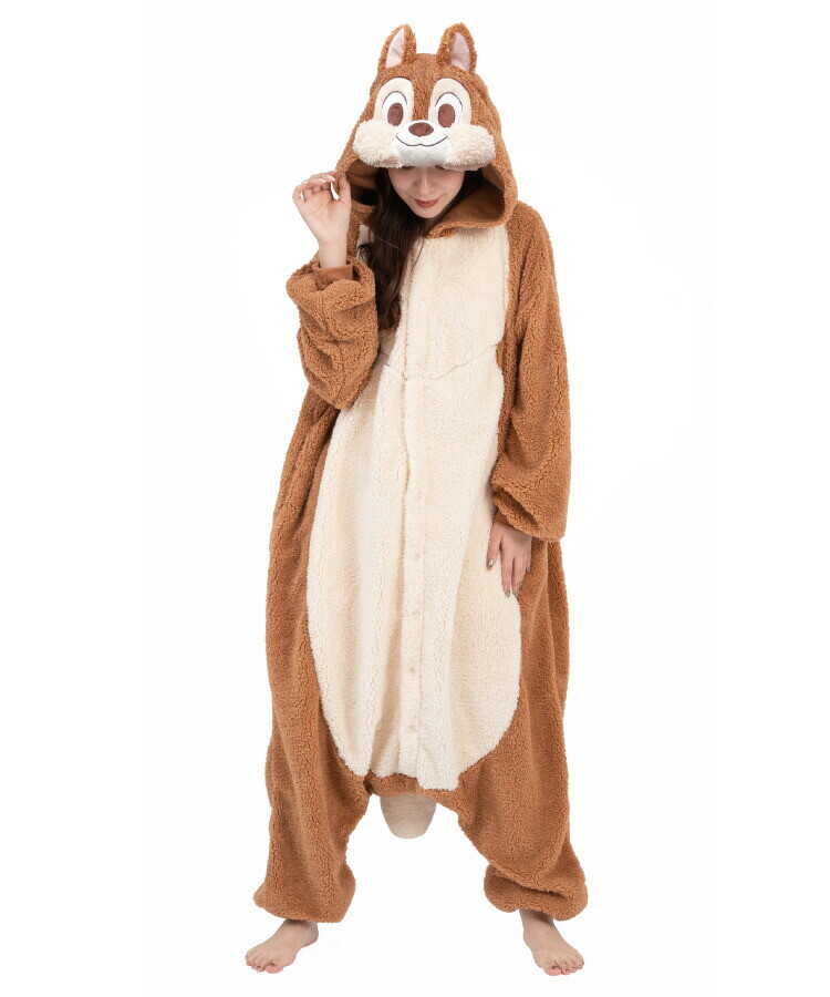 Kigurumi pajamas for adults Disney Chip ver. Chip and Dale Costume