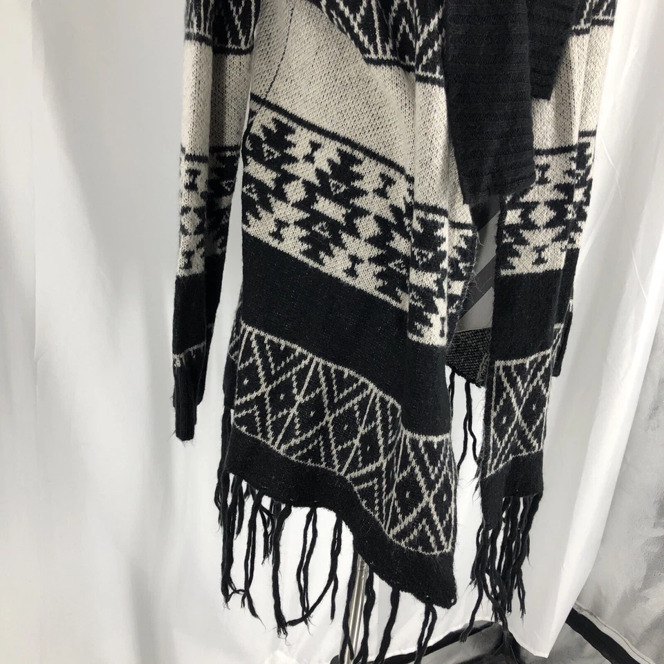United States Sweaters Open Cardigan Women Size Large Fringe Long Sleeve - Image 3 of 4