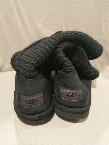 UGG Cardy II Wolle lässige Stiefel Kinder 6 passt Damen US7,5-8 #1017328K schwarz 170 $ - Bild 6 von 9