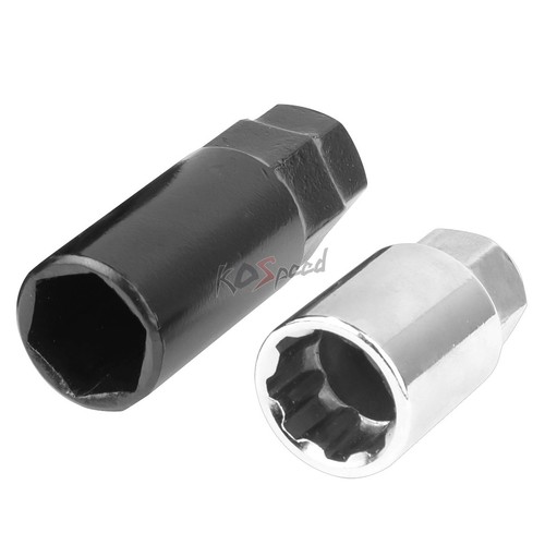 20x Open-End Chrome M12x1.5 25mmOD 45mm Lug/Lock Nut+Key for Conical Seat Wheel - Picture 5 of 5