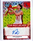 2025-26 BOWMAN U BEST NIKO BUNDALO YELLOW LAZER BEST OF 2025 AUTO # 57/75