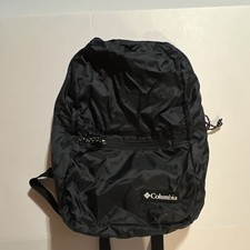 Columbia Packable Hiking Daypack Backpack Black 11-20L Zip Closure
