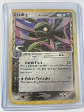 Pokemon Cradily Delta Species Card 2/110 Holon Phantoms Highly Damaged