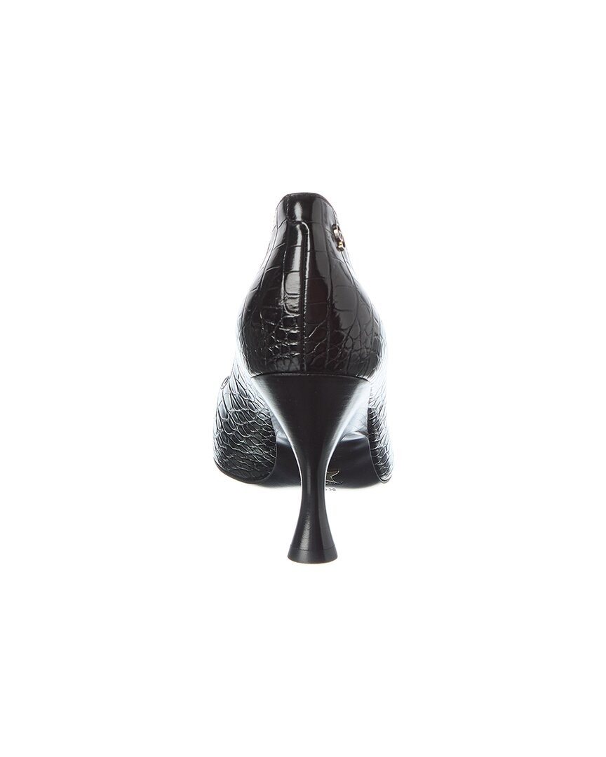 Dior Century Croc-Embossed Leather Pump Women's thumbnail 3