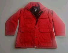 Vintage Woolrich Jacket Womens Small Red Field Coat Made in USA Insulated 216