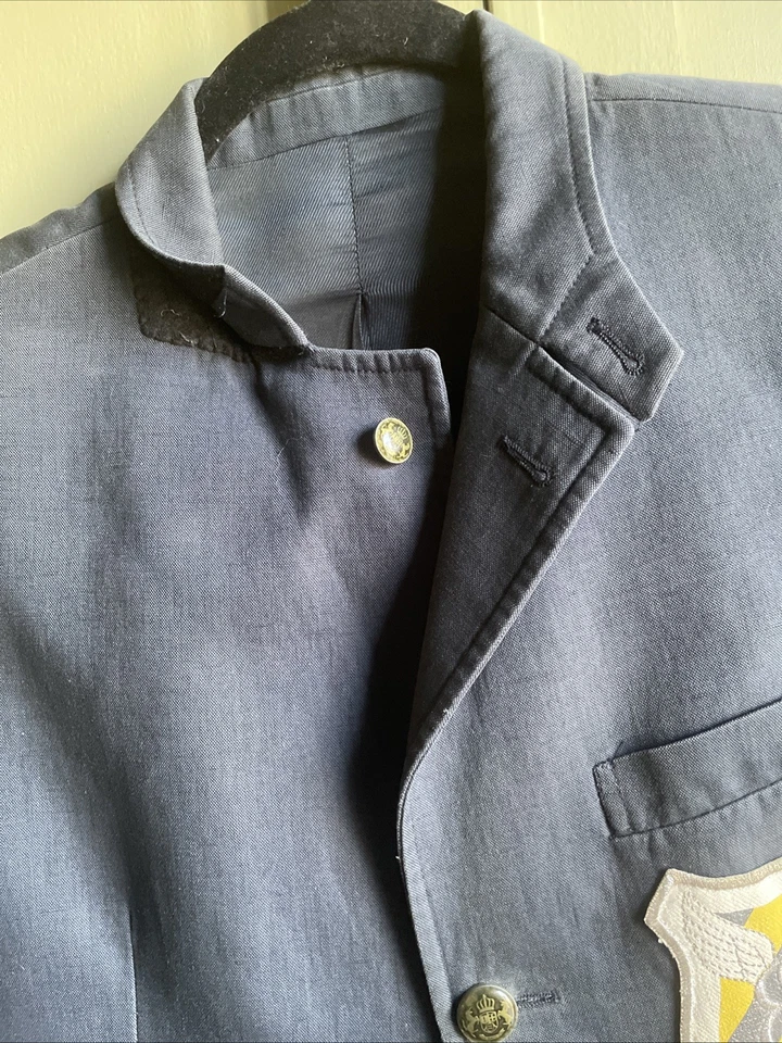 Iconic, Collector’s Item. Balenciaga men’s Cotton Blazer With house Crest. - Image 4 of 4