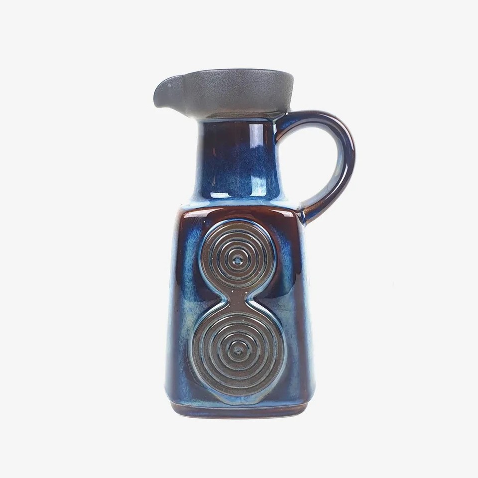 Blue Mid-Century Ceramic Vase by Einar Johansen for Søholm Denmark, Scandinavian