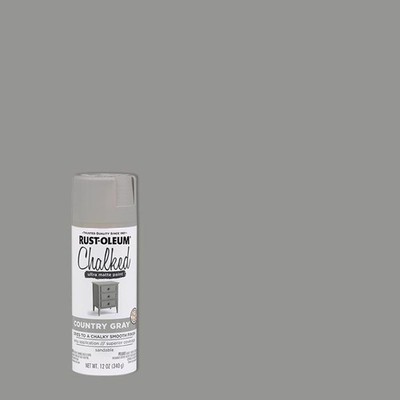 Rustoleum 302593 12 Oz Country Gray Chalked Ultra Matte Spray Paint