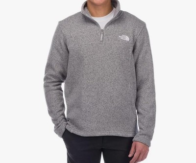 The North Face Men s Tsillan 1/4 Zip Sweatshirt, Meld Grey Heather, XXL