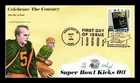 US COVER SUPER BOWL I 1960S CELEBRATE CENTURY FDC PUGH HAND PAINTED
