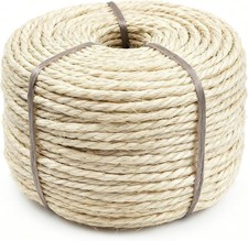 164Ft Sisal Rope for Cat Tree  Scratching Post Replacement, Scratcher Rope to