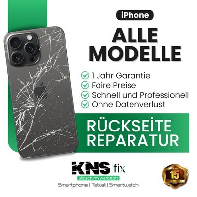   iPhone 8 bis 15 Promax Backcover Glas Reparatur Rückseite Austasuch  EXPRESS