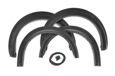 Guardabarros Rough Country Flares Sport JS Iconic Silver para Ford Maverick 22-25