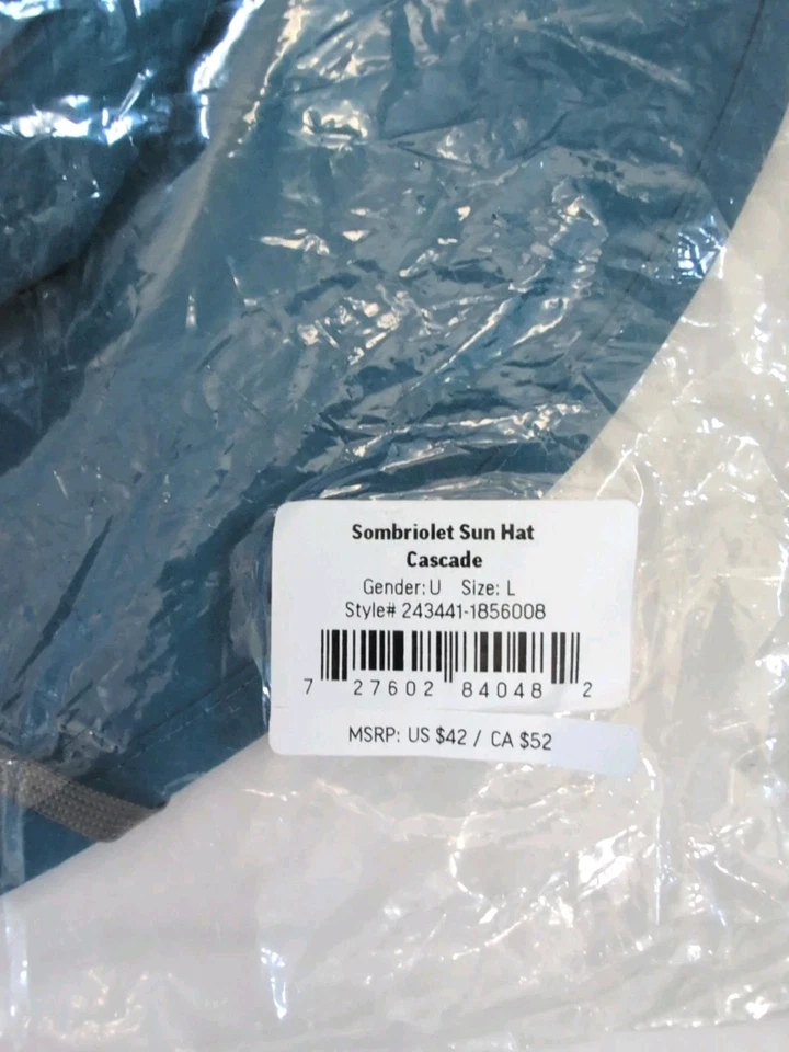 Sombrero Sol Outdoor Research Sombriolet Cascada Azul - Grande - Nuevo Foto 4 de 4