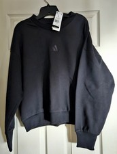 New ADIDAS NWT WOMAN's All Szn BLACK SWEATSHIRT Sz L LONG SLEEVE PULL OVER