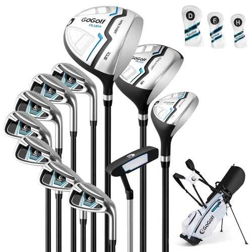 12 Pieces Men's Complete Golf Club Set Right Hand Includes 460CC #1 Driver