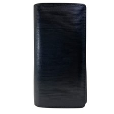 Louis Vuitton Epi Portefeuille Brazza Wallet Black M60622 Long Leather