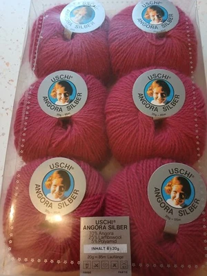240 g 12 Knäuel Angora Wolle  Angorawolle Angoragarn  70 % Angora  -  Wollpaket - Bild 1 von 2