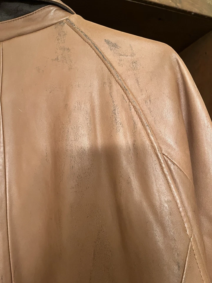 Chaqueta informal/formal de cuero para hombre Joseph Abboud talla L Foto 3 de 4