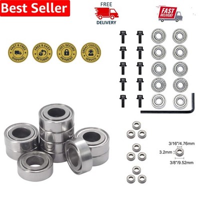 Precision-Engineered 10Pc Router Bit Bearing Set - Enhance Your Grooving