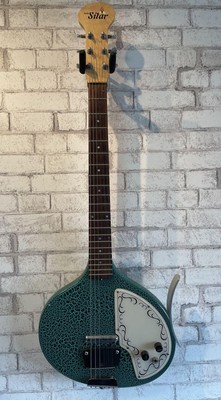 Jerry Jones Baby Sitar Green Crack No.MG1676
