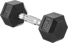 Rubber Hex Dumbbell Hand Weight - 10LB