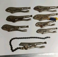 Vintage Peterson Dewitt Vise Grip Lot OF 8  10R,20R,7WR,RR ,10WR