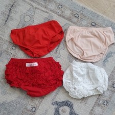 Ruffle Butts, Janie And Jack and More Baby Girl Bloomers Lot Of 4 Sz3-6m