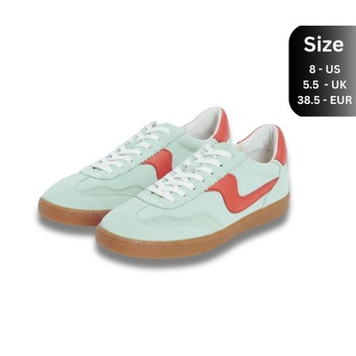 Dolce Vita Women's Notice Sneakers Pear Suede Low Leather Lace-up Casual Shoes