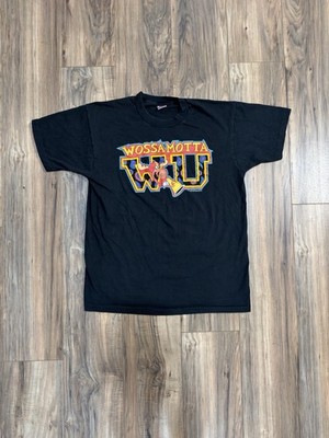 Vintage 1991 Adventur Rocky & Bullwinkle Wossamotta University Black Shirt Large