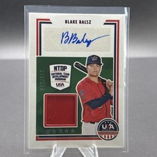Blake Balsz Auto 2022 Panini Stars & Stripes USA /349 Rookie Jersey Patch