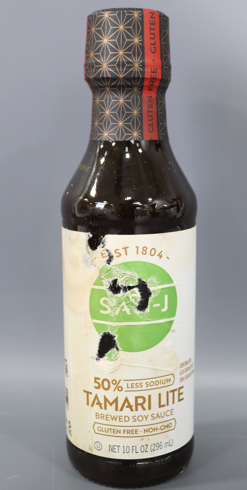 San-J - Salsa de soja Tamari Lite sin gluten --- 10 oz. Botella caducidad 09/03/2026