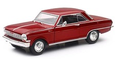 1964 Chevrolet Nova SS 1/25 Scale Diecast Car Model by Newray - RED