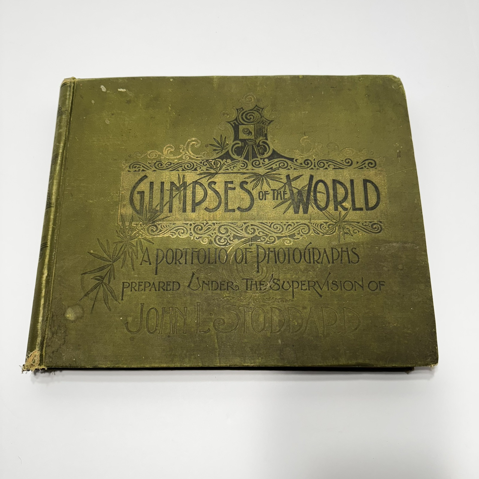Antique 1892 Book Glimpses Of The World John Stoddard First Edition Photo travel