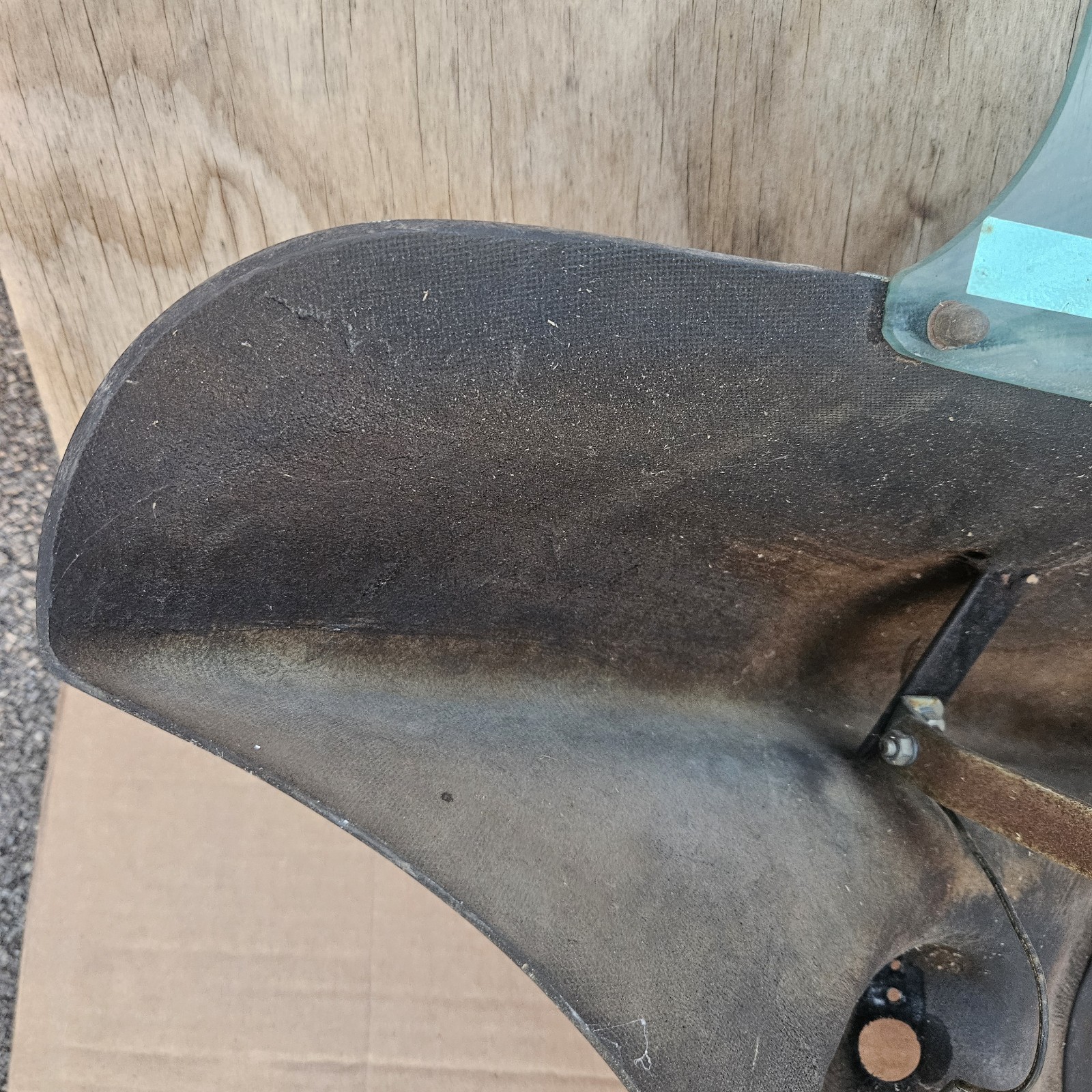 Vtg Motorcycle Fairing Flake Sunrise Orange Windshield Honda CB750           