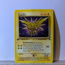 Pokemon Fossil 1. Edition Zapdos 30/62 Non Holo Rare NM-MINT