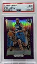 Grant Hill PSA 10-2023 Panini Prizm Deca ‘Purple’ /99 -Pistons, Magic, Duke, HOF