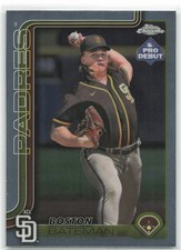 2025 Topps MLB Debut Chrome Boston Bateman #PDC-42 ACL Padres