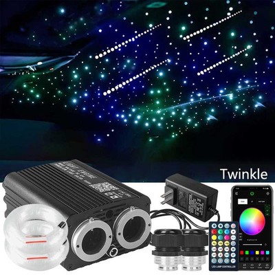 600-1100pcs RGB Sternenhimmel Auto KFZ Meteor&Twinkle Lichtfaser Glasfaser Optik