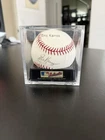 Eric Karros Autographed Original MLB Baseball Los Angeles Dodgers w/Display Case