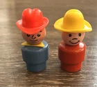 Vintage Fisher Price Little People Whoops Cowboys Too Short Hat Wrong