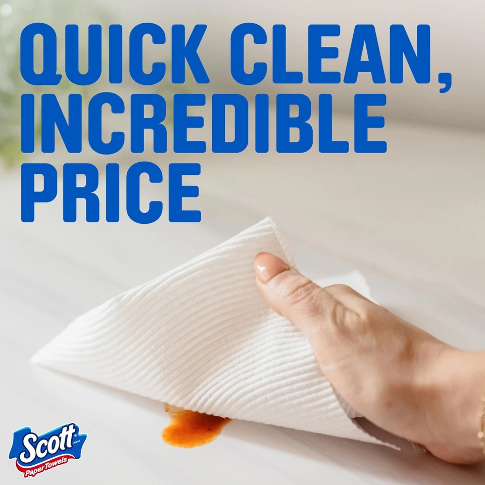 Scott Paper Towels, Choose-A-Sheet, 6 Double Rolls = 12 Regular Rolls (108 Sheet - Image 4 of 4
