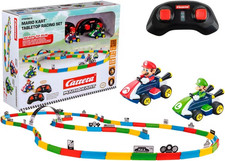 CARRERA Auto Renn Bahn RC MINI MARIO KART Tabletop Racing Set ab 6 Jahren